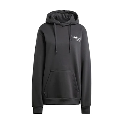 adidas Paris Graphic Logo Hoodie Black Pullover Sweatshirt Long Sleeve IX3075