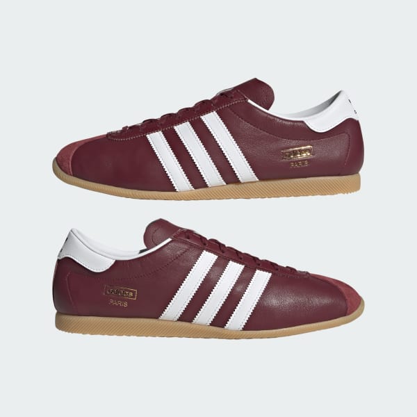 Cheap 阿迪达斯巴黎运动鞋 暗红/云白/生胶 KJ1009