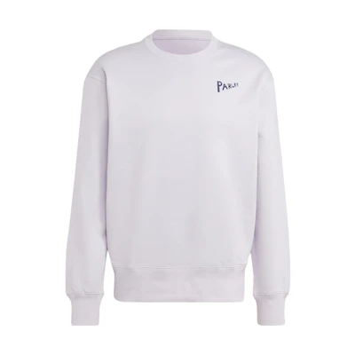 adidas Parley Silver Logo Printed Oversized Crewneck Sweatshirt Unisex HR6990