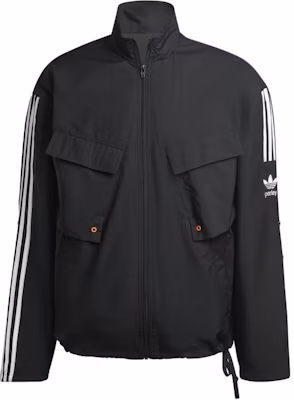 adidas Parley 三葉草條紋Logo黑色拉鍊多功能外套 HN7030 Buy adidas Parley 三葉草條紋Logo黑色拉鍊多功能外套 HN7030
