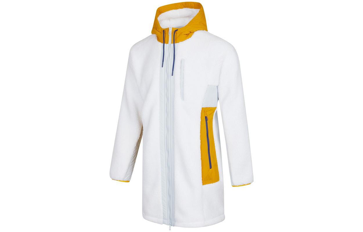 adidas Patchwork Hooded Zip Jacket White H39286