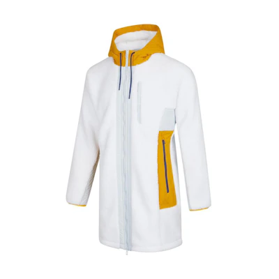 adidas Patchwork Hooded Zip Jacket White H39286