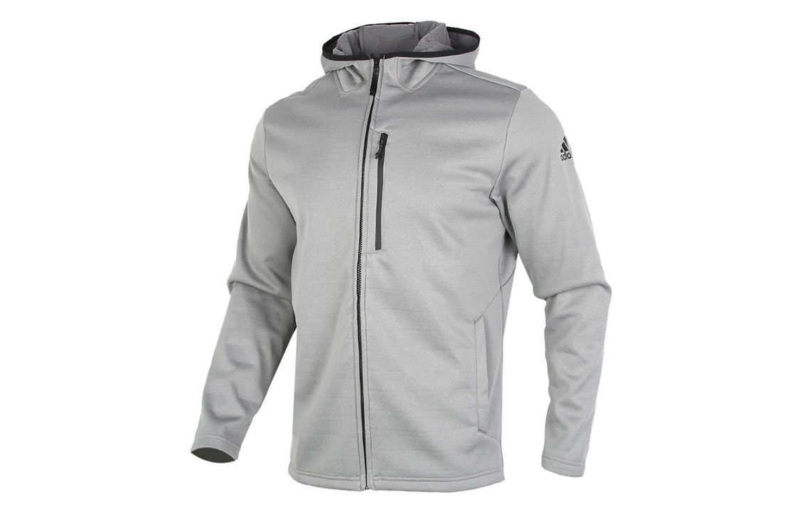 adidas Performance Fleece Jacket Grey - Warm Hooded Jacket GV3516