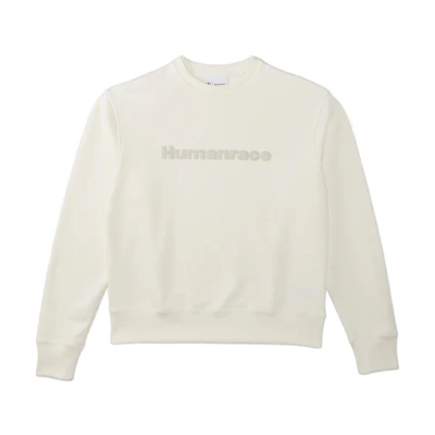 adidas Pharrell Williams Crewneck Sweatshirt Han Jade White Unisex HK6695