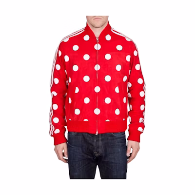 adidas Pharrell Williams Red Polka Dot Track Jacket Casual Retro Style ab1618