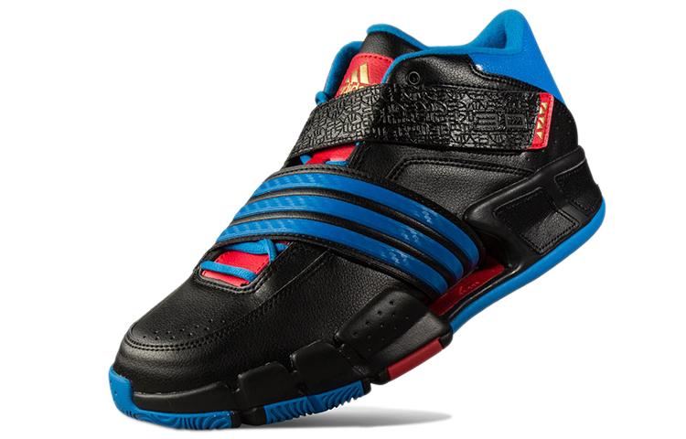 Lookbook adidas Pilrahna III 減震防滑耐磨 低筒 復古籃球鞋 男款 黑藍