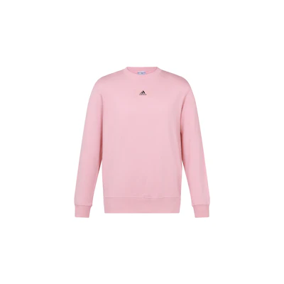 adidas Pink Casual Printed Pullover Sweatshirt Unisex HE4349