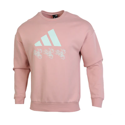 adidas Pink Crewneck Long Sleeve Pullover Sweatshirt GM4447