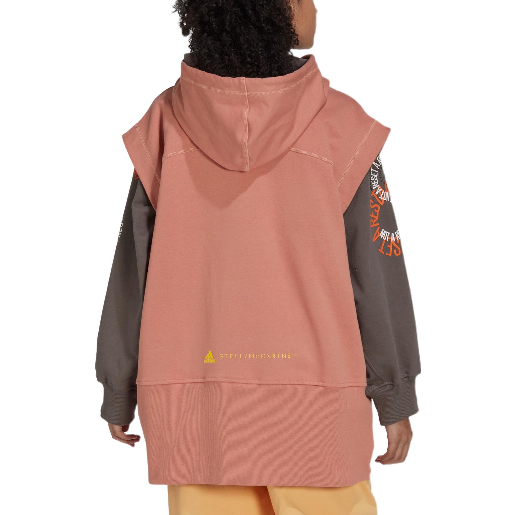 Shop 阿迪达斯粉色标志拉链连帽短袖外套男女同款卫衣 IB5903