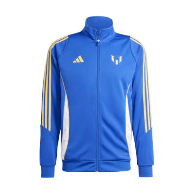 adidas Pitch 2 Street Messi Track Jacket Blue Retro Soccer Zip-Up IS6465