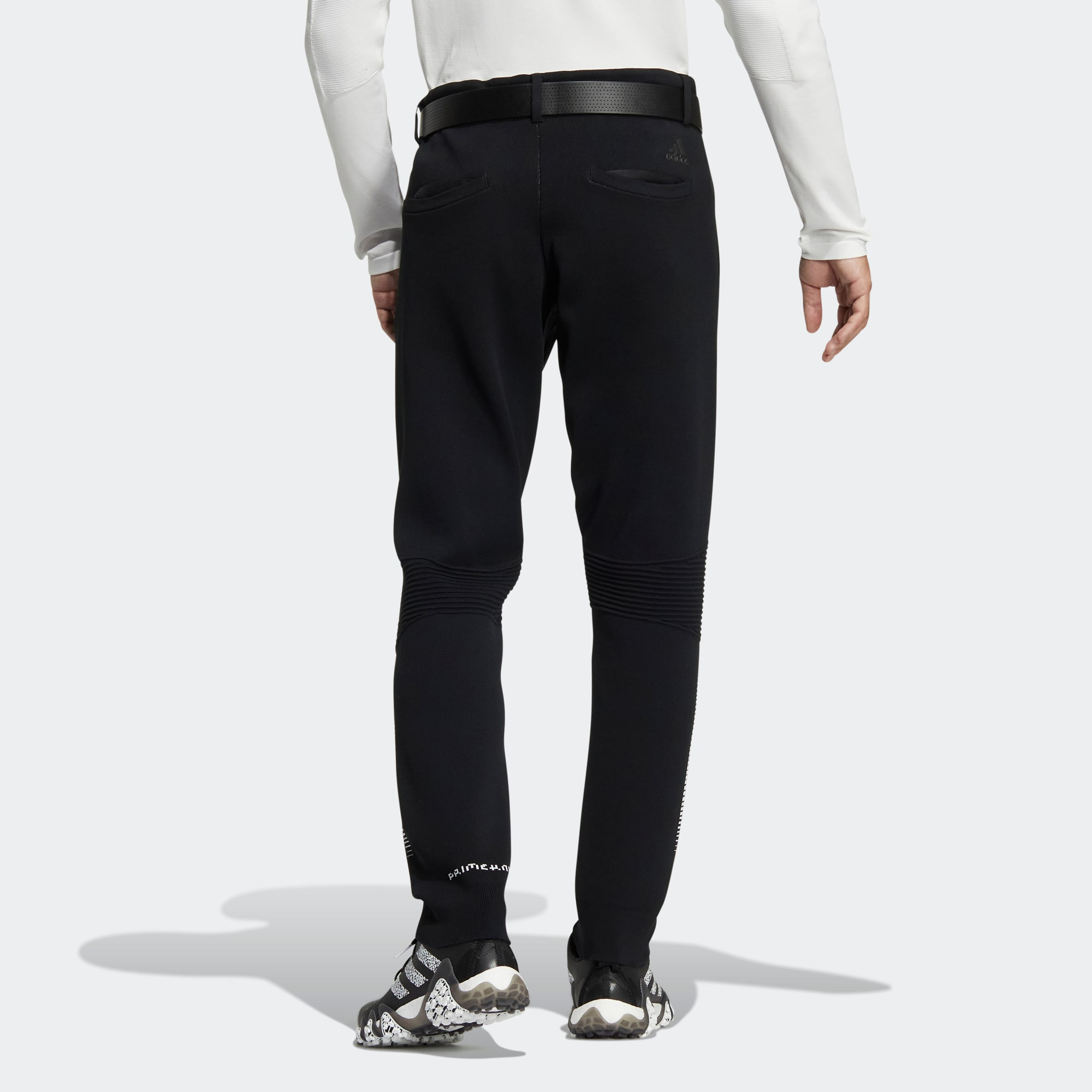 adidas PK JQD  Black Striped Golf Knit Straight-Leg Pants HG1670 圖 4