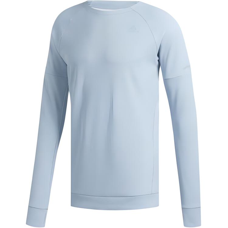 adidas Plain Blue Minimalist Running Sweatshirt DQ1881