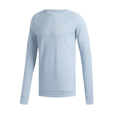 adidas Plain Blue Minimalist Running Sweatshirt DQ1881