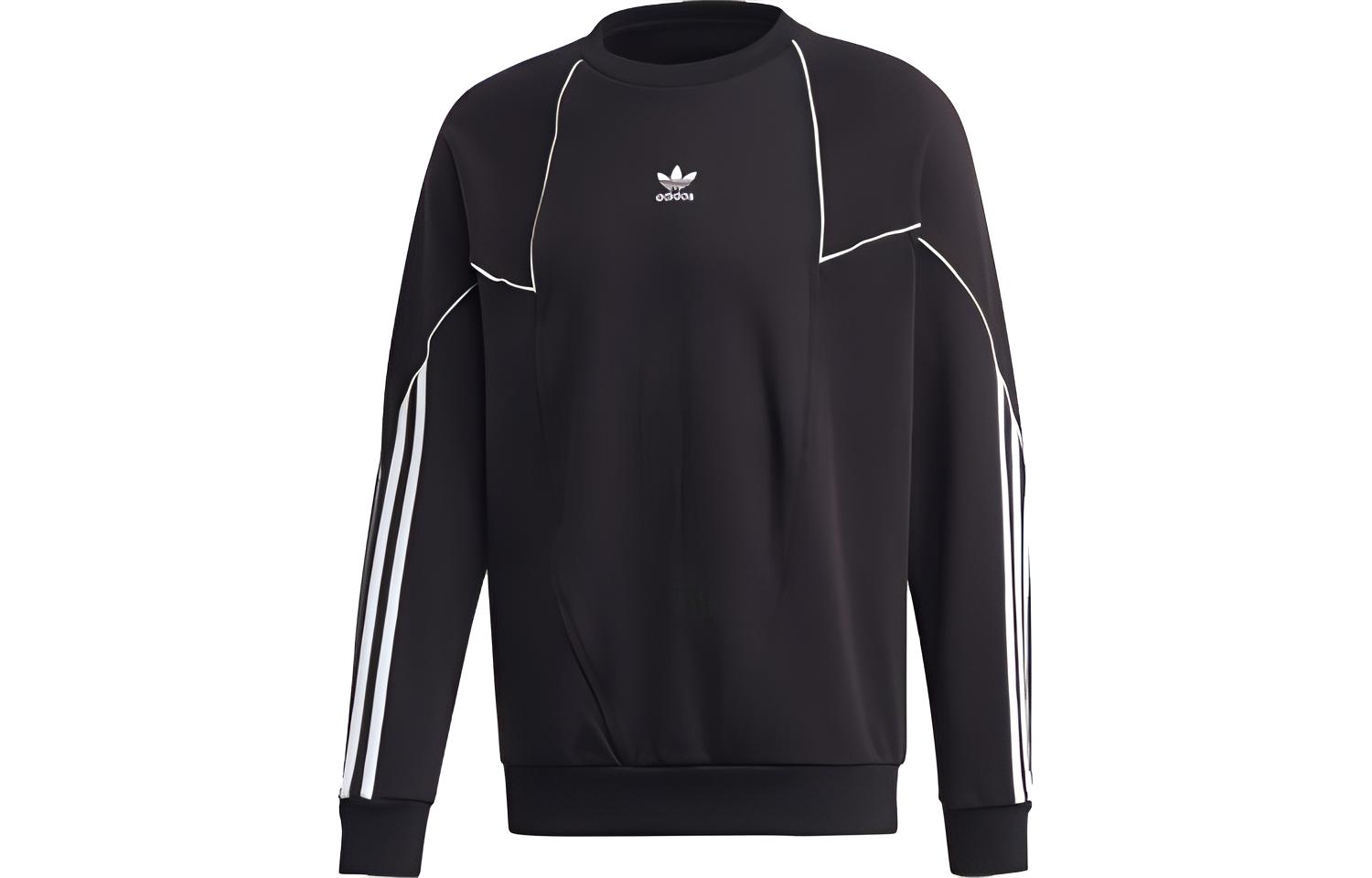 adidas Plain Pullover Crewneck Sweatshirt Japan Edition - Black GE0808-JAPAN
