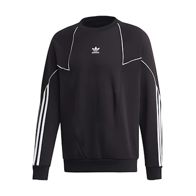 adidas Plain Pullover Crewneck Sweatshirt Japan Edition - Black GE0808-JAPAN