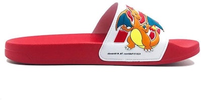 Order POKEMON/寶可夢 x adidas neo Adilette Shower 寶可夢聯名 噴火龍 潮流 運動拖鞋 男女同款 紅色