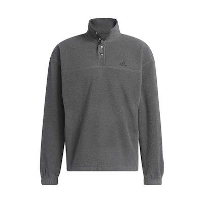 adidas Polar Fleece Pullover Grey Sweatshirt with Logo IN9947