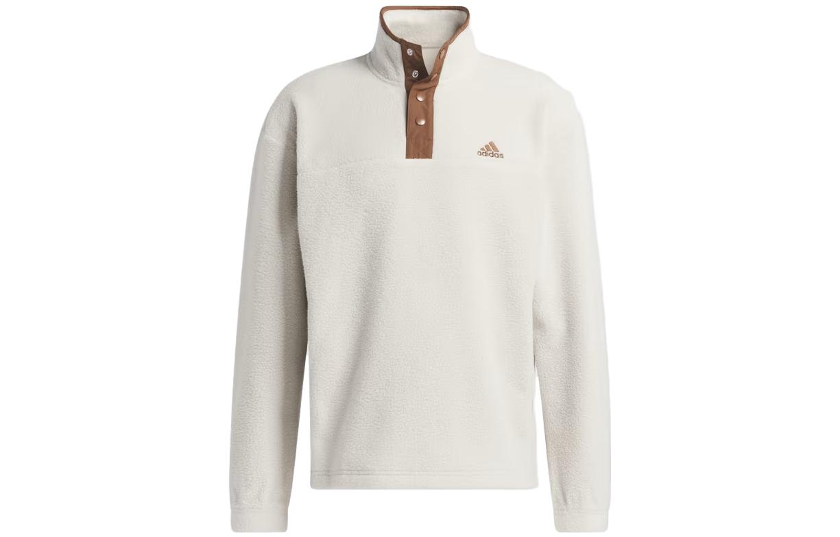 adidas Polar Fleece Pullover High-Neck Sweatshirt White () IU3162