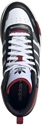 adidas originals Post Up 圓頭繫帶 減震耐磨 中筒 板鞋 男女款 紅黑白 Shop adidas originals Post Up 圓頭繫帶 減震耐磨 中筒 板鞋 男女款 紅黑白