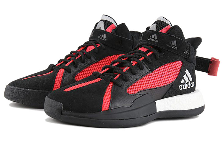 Lookbook adidas Posterize 高筒 復古籃球鞋 男款 黑紅