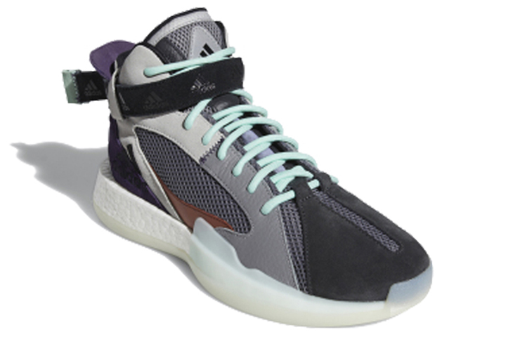 Order adidas Posterize 減震防滑 中筒 復古籃球鞋 男款 黑銀