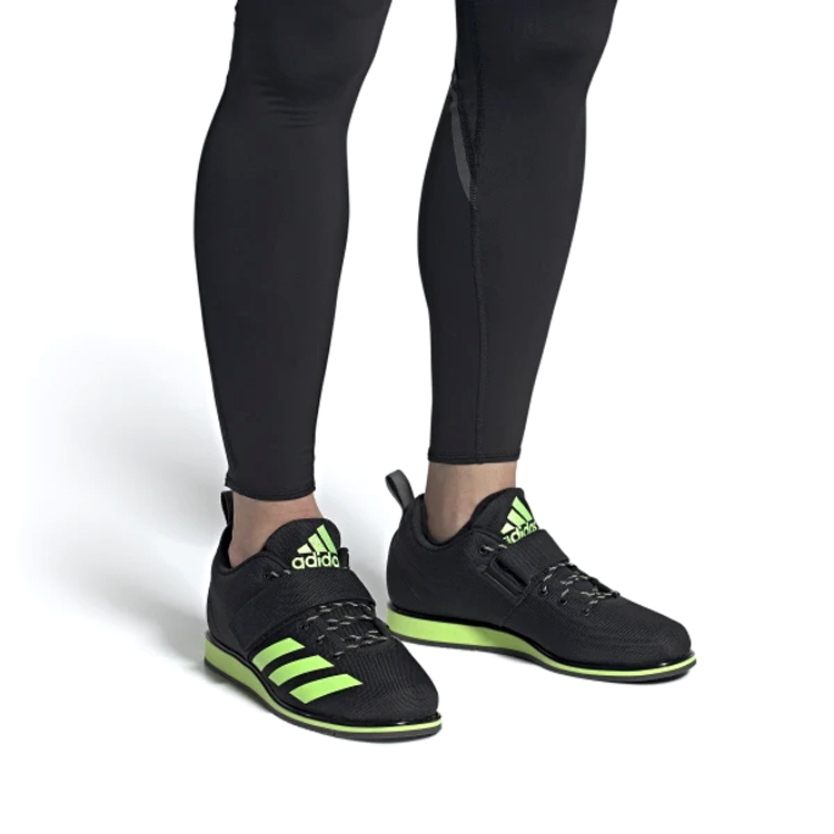 Sizing adidas Powerlift 4 ''Zwart Signal Groen'' FV6596