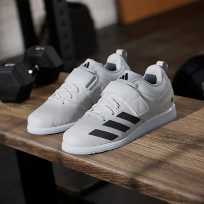 adidas Powerlift 5 Weightlifting Shoes Cloud White/Core Black/Crystal Sky JP6199 Purchase adidas Powerlift 5 Weightlifting Shoes Cloud White/Core Black/Crystal Sky JP6199