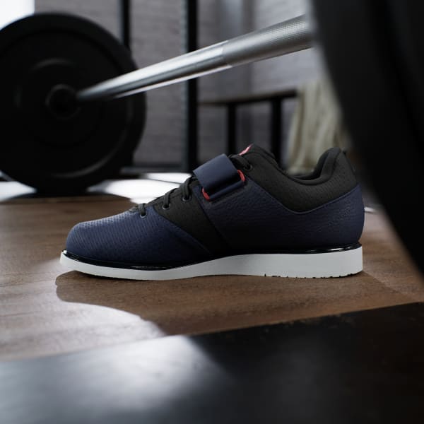 Sizing Adidas Powerlift 5 Kasut Angkat Berat Biru Gelap/Perak Metalik/Merah Lucid JP6201