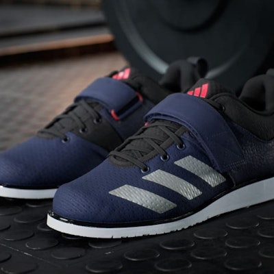 Adidas Powerlift 5 Weightlifting Shoes Dark Blue/Silver Metallic/Lucid Red JP6201 1
