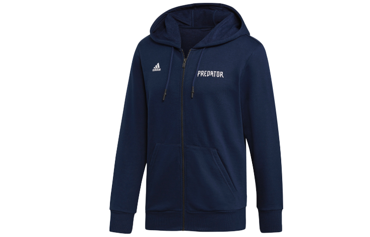 adidas Pred Poster Hoodie Jacket Collegiate Navy - True Recovery Series DU8432