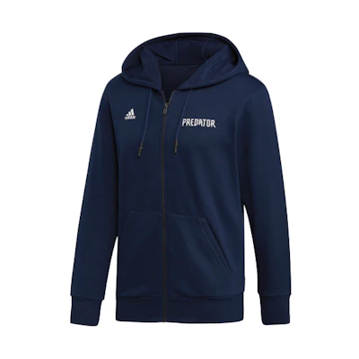 adidas Pred Poster Hoodie Jacket Collegiate Navy - True Recovery Series DU8432