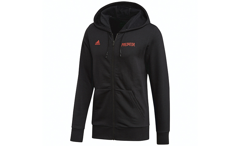 adidas Pred Poster Hoodie Soccer Jacket Black DU8444