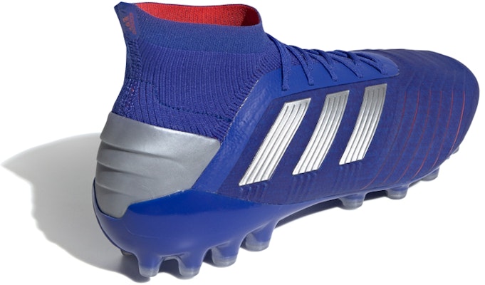 adidas Predator 19.1 AG 'Bold Blue Silver Metallic' D98053 Shop adidas Predator 19.1 AG 'Bold Blue Silver Metallic' D98053