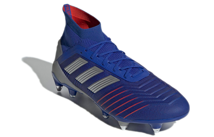 Lookbook 阿迪达斯掠夺者19.1软地足球鞋‘蓝银’ BC0312