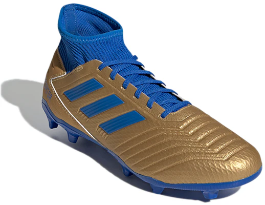 adidas Predator 19.3 FG 耐磨防滑 低筒足球鞋 藍金 Lookbook adidas Predator 19.3 FG 耐磨防滑 低筒足球鞋 藍金
