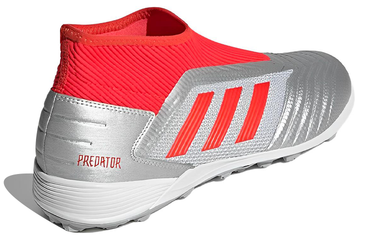 Shop 阿迪達斯 Predator 19.3 TF 減震防滑耐磨 足球鞋 銀紅