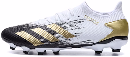 adidas Predator 20.3 Low Mg Boots 'White Black Gold' FW9781 adidas Predator 20.3 Low Mg Boots 'White Black Gold' FW9781