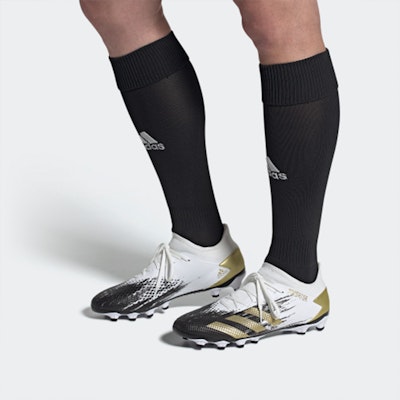 adidas Predator 20.3 Low Mg Boots 'White Black Gold' FW9781 Sizing adidas Predator 20.3 Low Mg Boots 'White Black Gold' FW9781