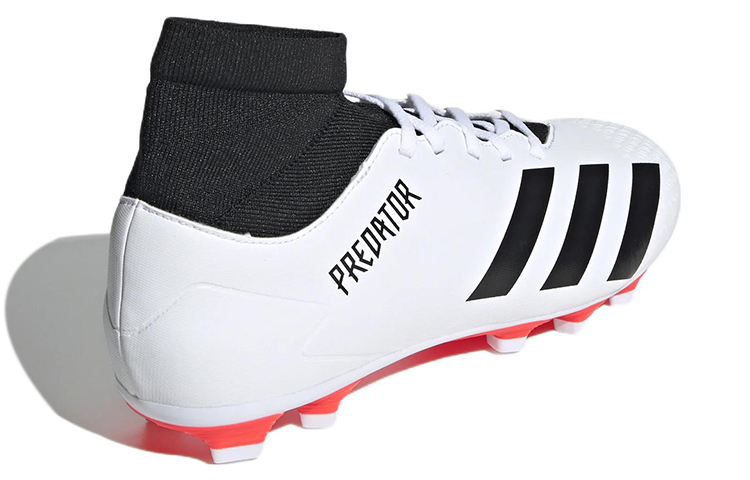 Shop adidas Predator 20.4 舒適耐磨足球鞋 白黑