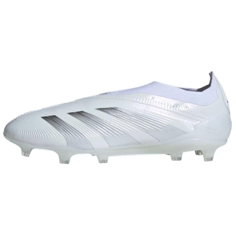 adidas PREDATOR 24 Elite Low FG Soccer Cleats White Silver IE1806