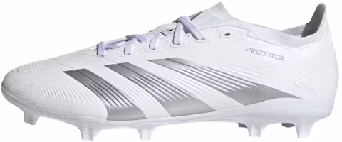 adidas Predator 24 League FG Cleats White Silver Soccer Shoes Durable Comfort IE2372 adidas Predator 24 League FG Cleats White Silver Soccer Shoes Durable Comfort IE2372