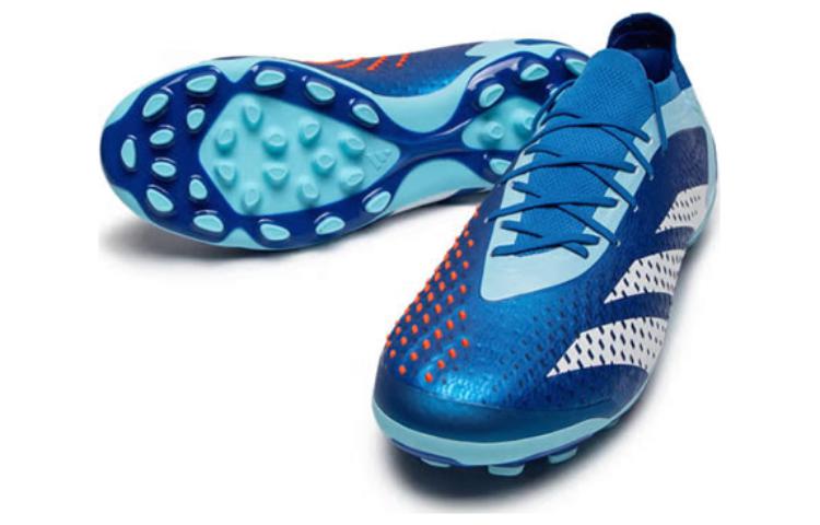 Shop adidas Predator 舒適簡單 減震耐磨 足球鞋 男女皆適用 藍白色