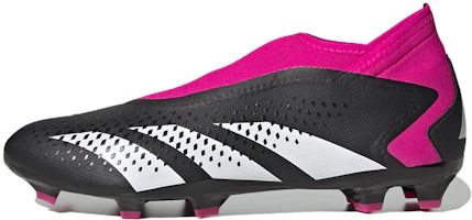 adidas Predator Accuracy.3 Laceless FG Boots 'Core Black Fuchsia White' GW4597 adidas Predator Accuracy.3 Laceless FG Boots 'Core Black Fuchsia White' GW4597