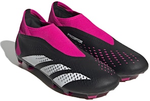 adidas Predator Accuracy.3 Laceless FG But 'Hitam Fuchsia Putih' GW4597 Lookbook adidas Predator Accuracy.3 Laceless FG But 'Hitam Fuchsia Putih' GW4597