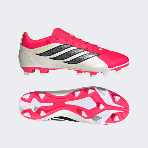 adidas Predator Club FG/MG Soccer Cleats Lucid Red/Core Black/Cloud White JS0349