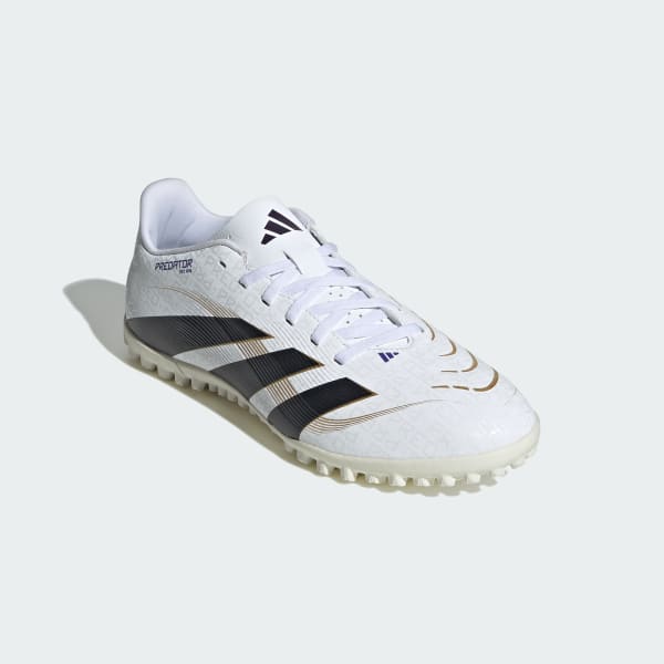Purchase Sepatu Adidas Predator Club TF Turf Soccer Putih/Hitam/Emas Metalik JR7010