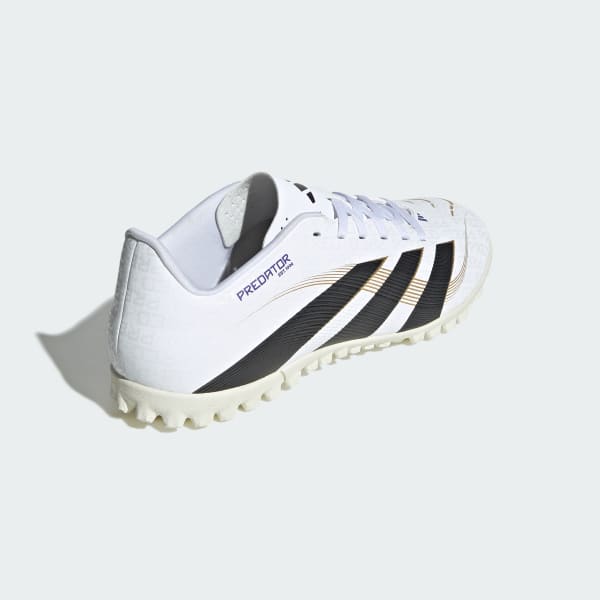 Details for Sepatu Adidas Predator Club TF Turf Soccer Putih/Hitam/Emas Metalik JR7010