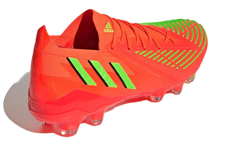 Shop adidas Predator Edge.1 L HG/AG 土壤人造草地 防滑耐磨 足球鞋 橘色