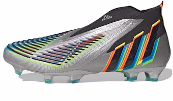 adidas Predator Edge+ FG 'Silver Metallic Black' HR1560 adidas Predator Edge+ FG 'Silver Metallic Black' HR1560
