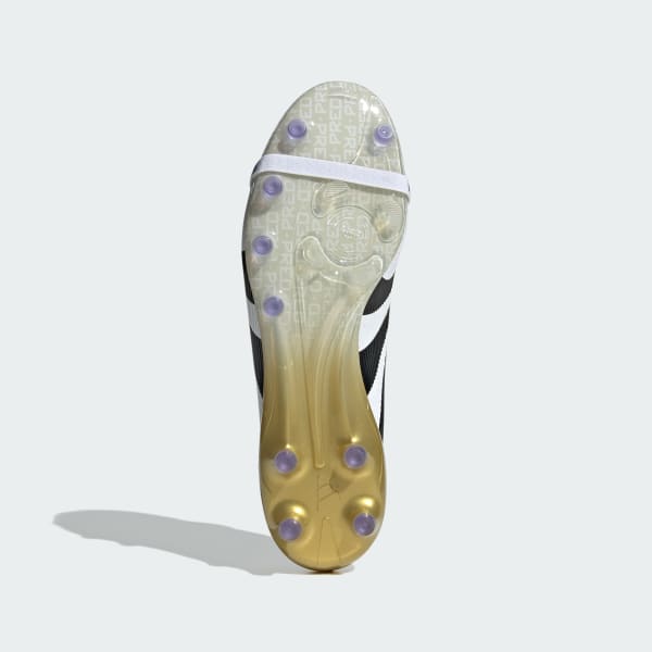 Shop Adidas Predator Elite AG But Bola - Rumput Tiruan Lipat Putih/Hitam/Emas JR4771